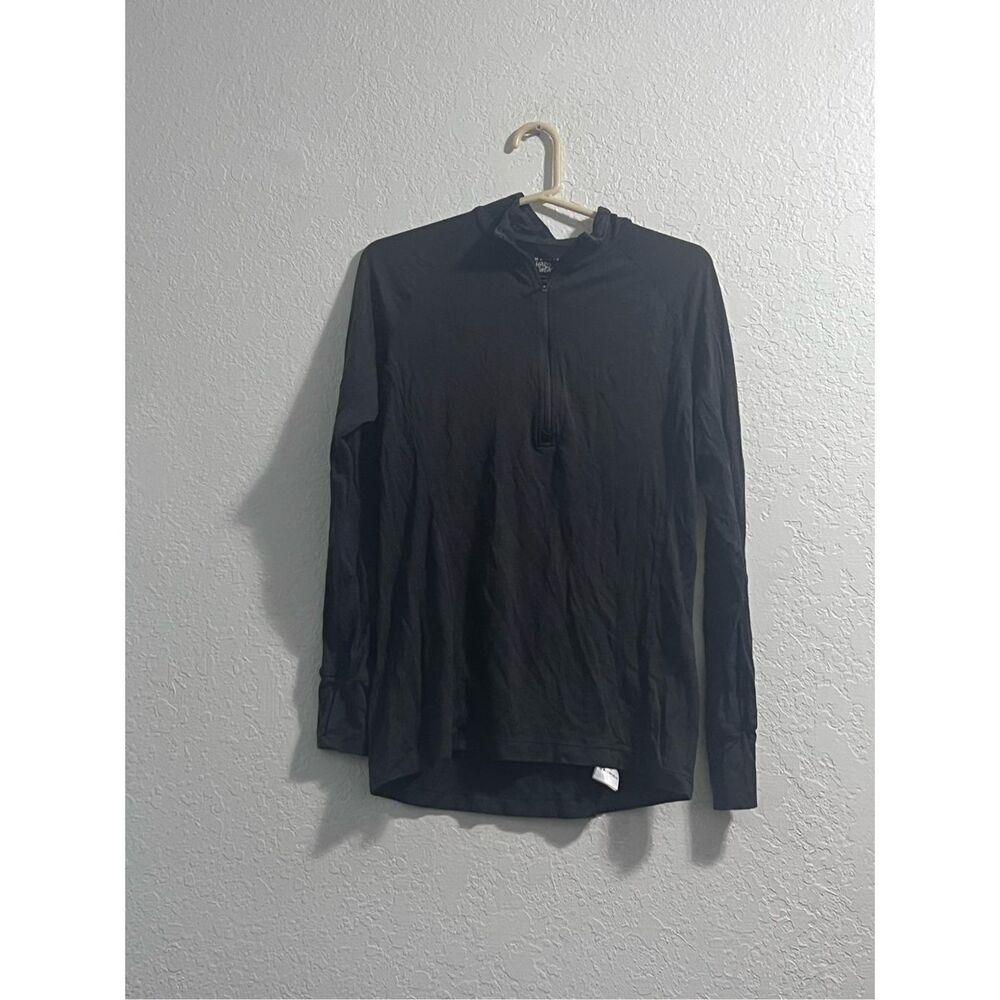 Mountain Hardwear Lightweight Quarter Zip Pullover wool base layer L
